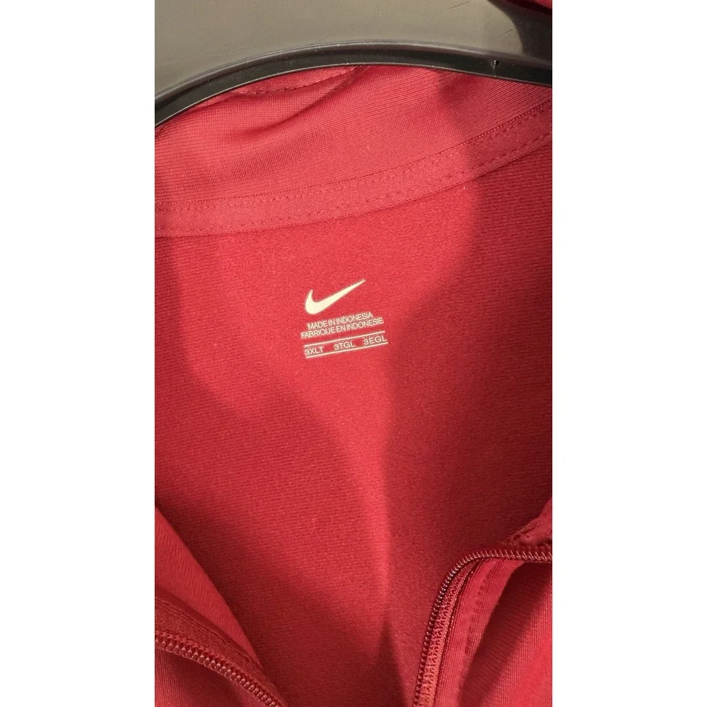 Nike Women's Full Zip Training Jacket Red White Striped Swoosh Track Jacket 3XLT
